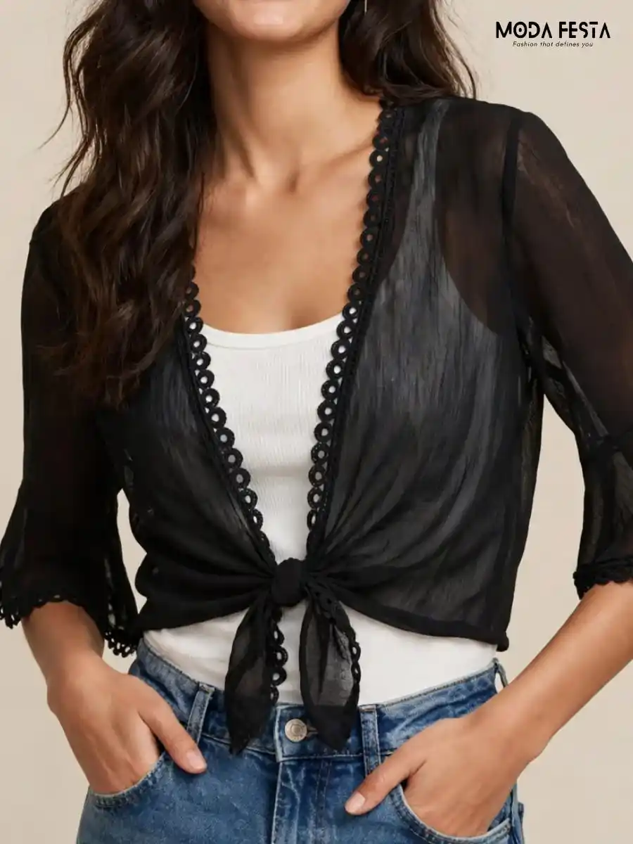 black-sheer-tie-front-shrug
